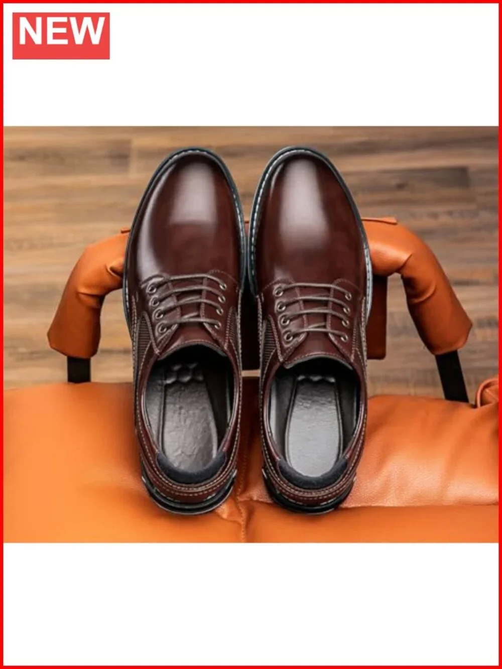 Men's Casual Oxford Dress Shoes PU Leather Lace-Up Business Formal Sneakers